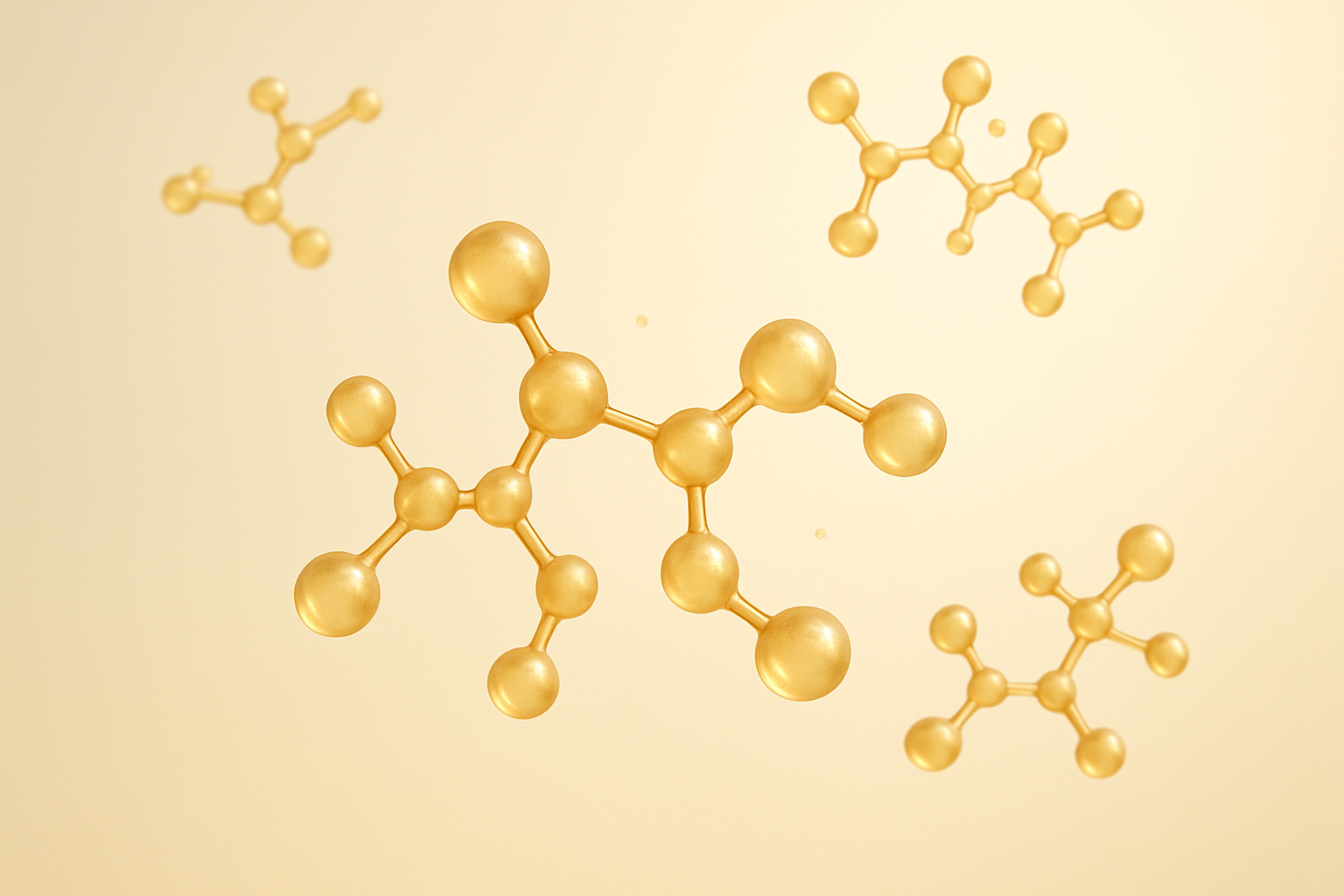 clean, calm, goldish peptides background