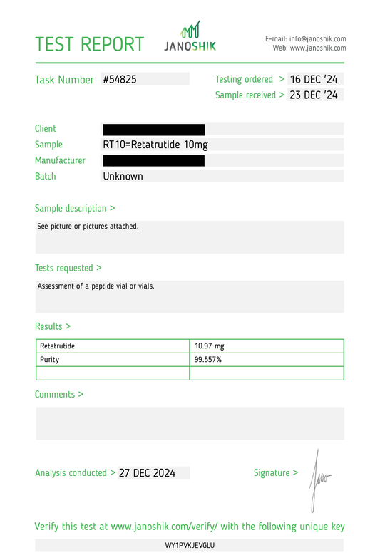 Retatrutide 10MG (GLP-1 | GIP | Glucagon)