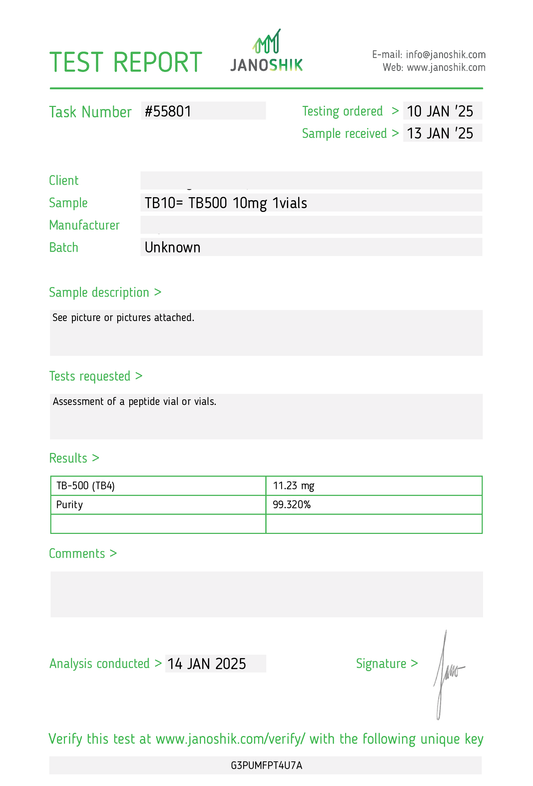 TB-500 Thymosin B4 Acetate 10MG