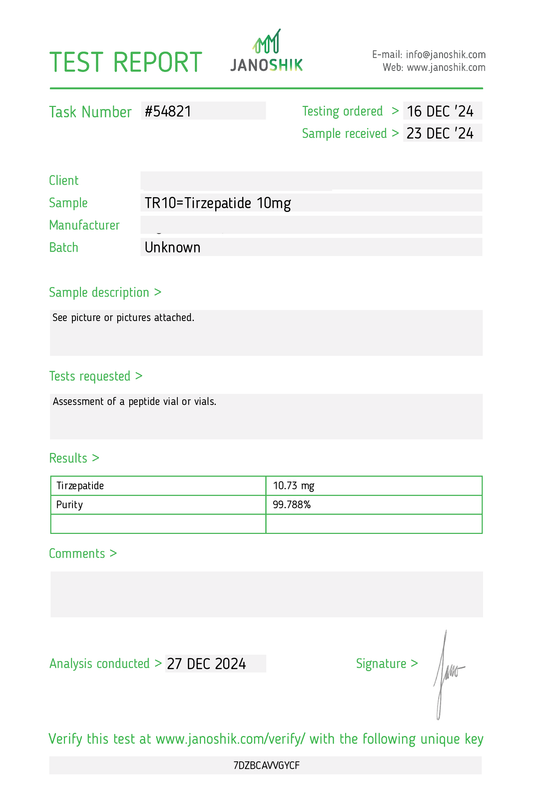 Tirzepatide 10MG
